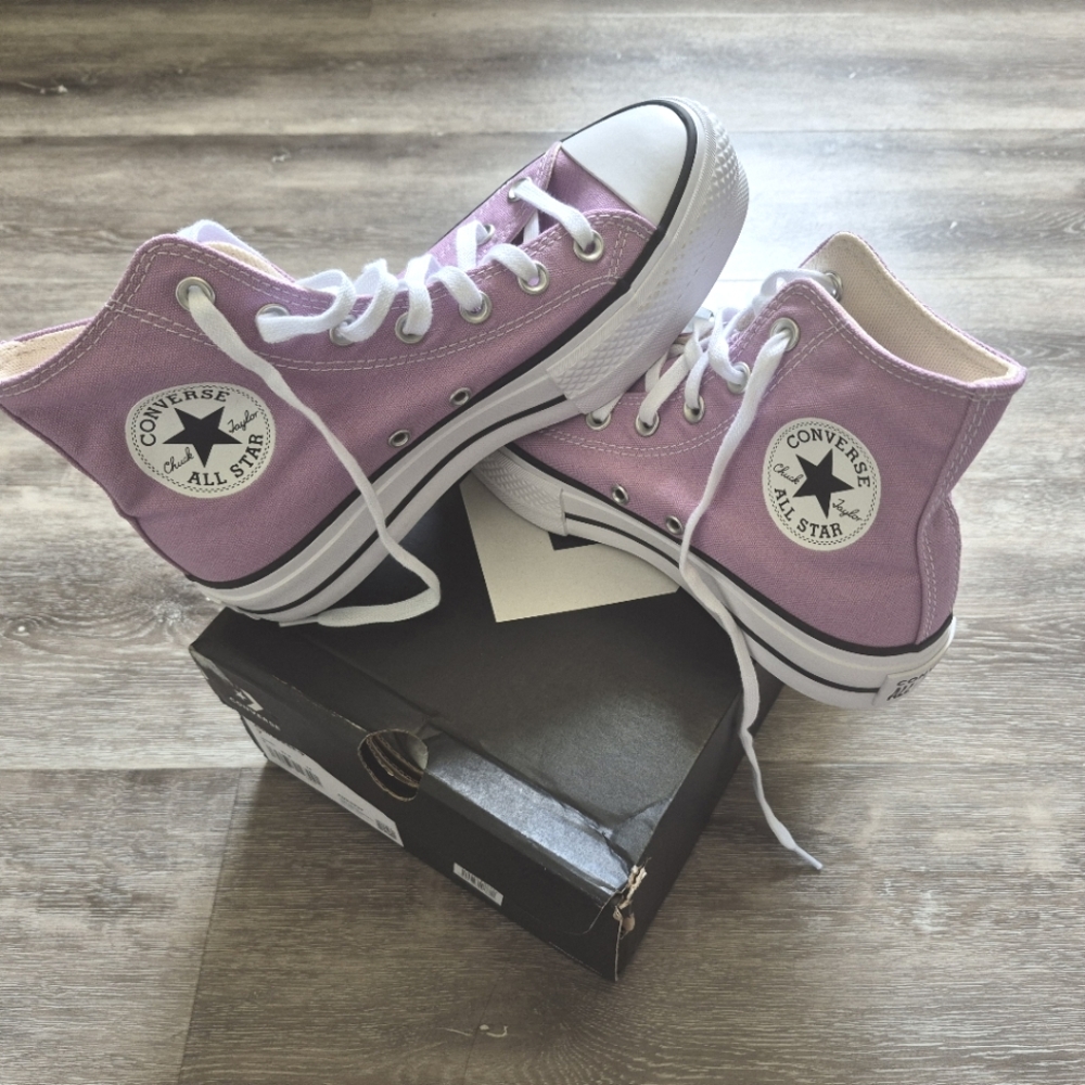 Converse All Star High Top Sneakers - Lavender/Purple